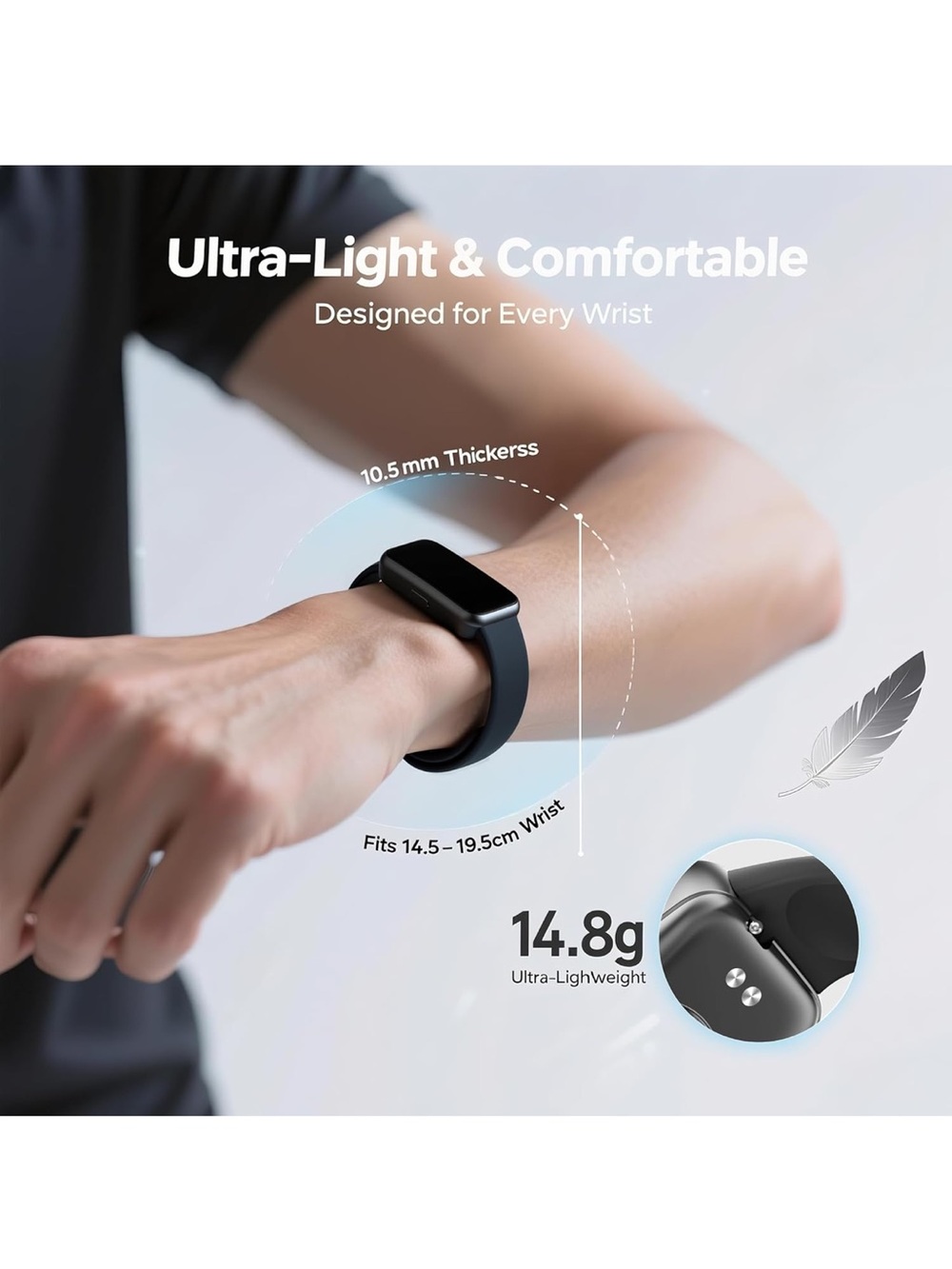 Brand new Smart Fitness Tracker Watch - Black - Picture 7 of 9